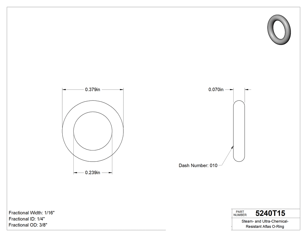 Technical drawing - 5240T15